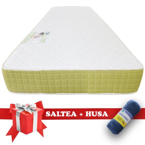 Set Saltea Pocket Spring Saltex 900x2000 + Husa cu elastic